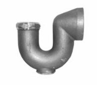 SJ ROUGH BRASS NEW YORK REGULATION TRAP (WITH CLEANOUT) 1 1/2" IPS 1 1/2" x 1 1/4" - A2121N