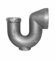 SJ ROUGH BRASS NEW YORK REGULATION TRAP (WITH CLEANOUT) 2" IPS 1 1/2" - A2120N