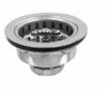 STAINLESS STEEL BASKET SINK STRAINER (FOR 3 1/2" DRILLING) - A2811