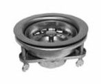 CHROME FINISH BASKET SINK STRAINER (FOR 3 1/2" DRILLING) - A2790