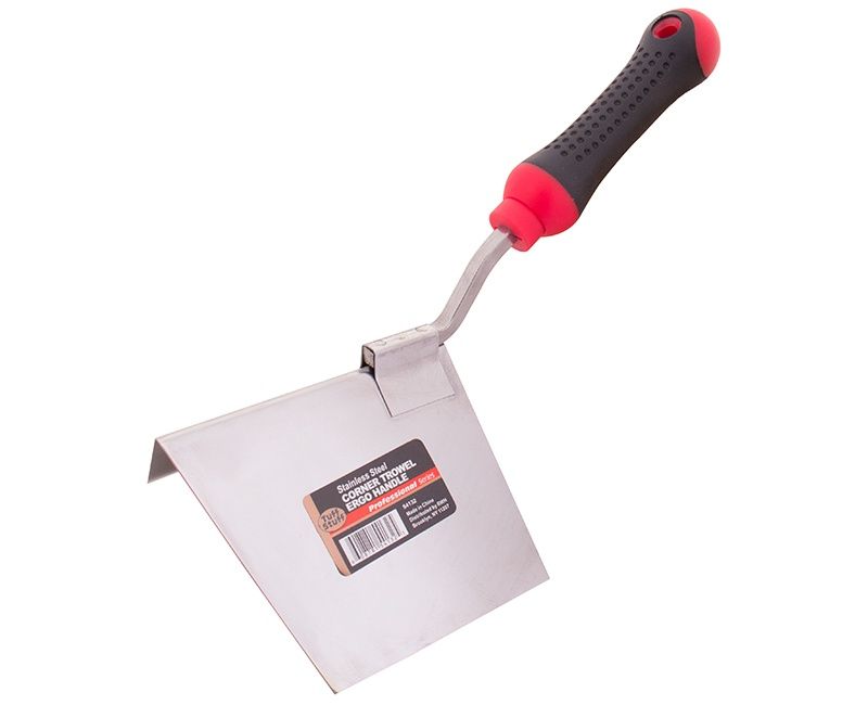 STAINLESS STEEL OUTSIDE CORNER TROWEL ERGO HANDLE