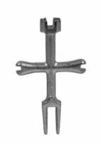 4-WAY P.O. PUG WRENCH - Malleable Iron - B8615B