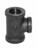 1/2" x 3/8" REDUCING TEE - Black - D16215-12.38
