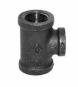 2" x 1 1/4" REDUCING TEE - Black - D16215-2.114