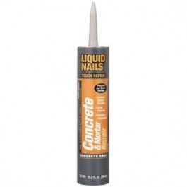 LIQUID NAILS CR-805 407688 10 OZ CONCRETE REPAIR ADHESIVE GRAY LATEX