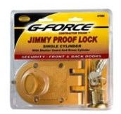 G-FORCE 87000 JIMMY PROOF SINGLE CYLINDER DOOR LOCK