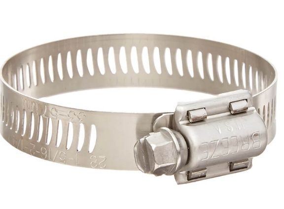 HOSE CLAMP  #64 S.S.  1/2" BAND 3-9/16" - 4-1/2"