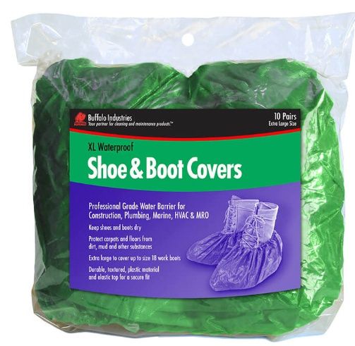WATERPROOF SHOE COVERS - 10 PAIRS PER BAG