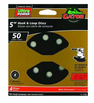 8 Hole Premium Hook And Loop Sanding Discs - Coarse
