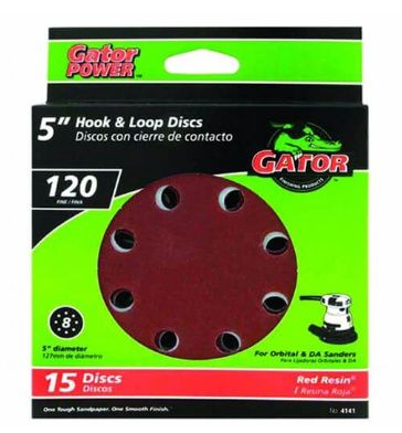 8 Hole Hook And Loop Sanding Discs - Fine 15 Pack