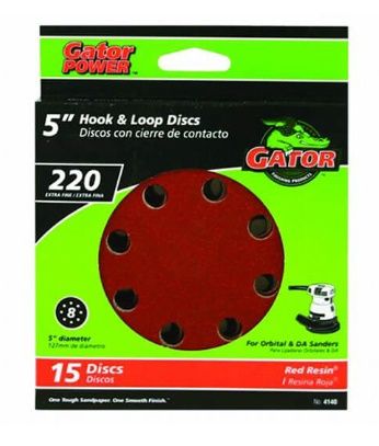 8 Hole Hook And Loop Sanding Discs - Extra Fine 15 Pack