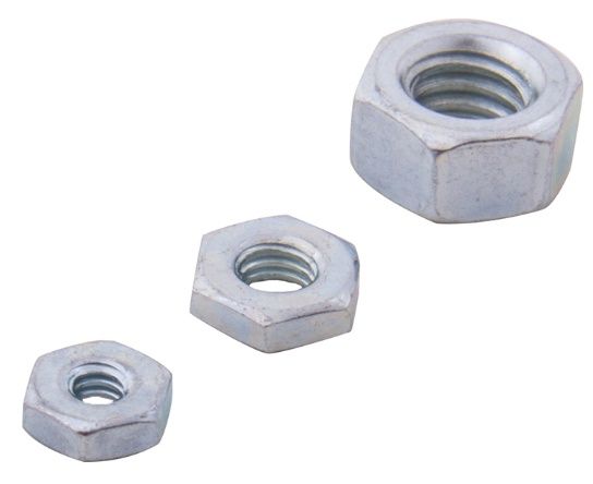 HEX NUT USS 7/16-14 ZP - 100 PK