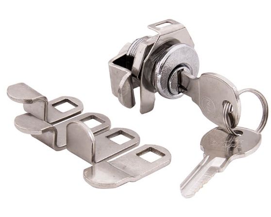 Mailbox Cam Lock With 5 Cams, Clip and Nut