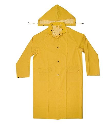 2 PIECE HEAVY WEIGHT PVC RAIN COAT 2X HANG UP PACK Double XL