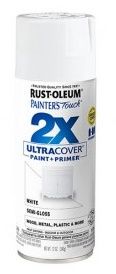 RUST-OLEUM SEMI-GLOSS WHITE  2X PAINTER'S TOUCH 334098 ULTRA COVER ENAMEL