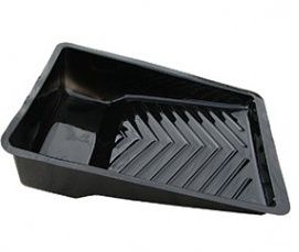DEEP WELL BLACK PLASTIC TRAY LINER