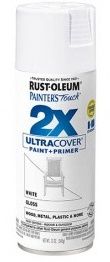 ENAMEL GLOSS WHITE SPRAY PAINT AND PRIMER