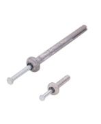 HAMMER DRIVE ANCHOR/ ZIMAX/ CONCRETE NAIL 1/4" X 3" ZINC ALLOY 500/BUCKET