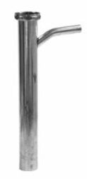 BRASS DISHWASHER BRANCH TAIL PIECE 1 1/2" x 12" - Long Sweep - Rough Brass