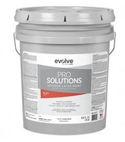 EVOLVE PAINTS 5GAL INTERIOR LATEX FLAT WHITE PAINT