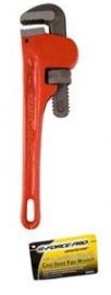 G-FORCE STEEL PIPE WRENCH I-BEAM HANDLE 18"