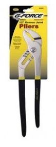 G-FORCE GROOVED JOINT PLIERS ERGO GRIP HANDLE  12"