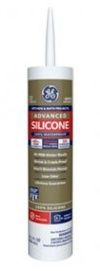 GE WHITE ADVANCED SILICONE II KITCHEN &amp; BATH SEALANT 10.1 OZ