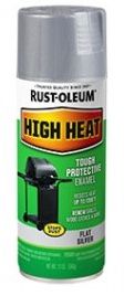 RUST-OLEUM HIGH HEAT SILVER SPRAY PAINT SATIN FINISH 12 OZ
