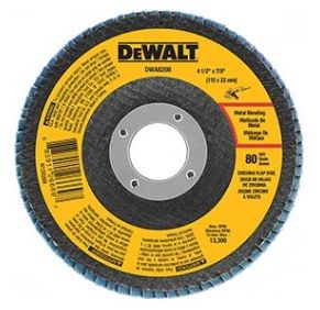 DEWALT FLAP DISC DWA8208 4-1/2" X 7/8" 80-GRIT T29