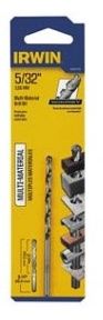 IRWIN MULTI MATERIAL JOBBER LENGTH DRILL BIT  5/32" X 3-1/2"