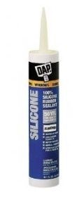 DAP ALMOND WINDOW &amp; DOOR SILICONE 10.1 OZ  50 YEAR