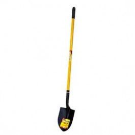 G-FORCE ROUND POINT SHOVEL 58" FIBERGLASS HANDLE WITH RUBBERIZED GRIP