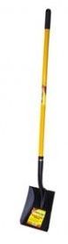 G-FORCE SQUARE POINT SHOVEL 58" FIBERGLASS HANDLE WITH RUBBERIZED GRIP