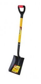G-FORCE SQUARE POINT SHOVEL 43" FIBERGLASS D-HANDLE