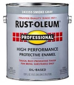 RUST-OLEUM GLOSS SMOKE GRAY ENAMEL PAINT 1 GALLON