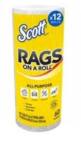 SCOTT RAGS ON A ROLL 60 TOWELS