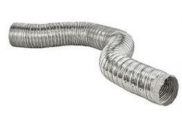 FLEXIBLE ALUMINUM DUCT HOSE 4" X 8'