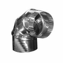ALUMINUM ADJUSTABLE DUCT ELBOW GAL 4"
