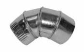 GALVANIZED ALUMINUM ADJUSTABLE FLUE ELBOW 6"