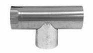 ALUMINUM FLUE TEE - Galvanized 6"