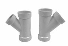 PVC WYES 45 DEG. HUB X HUB X HUB - 4"