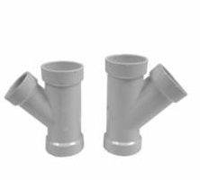 PVC WYES 45 DEG. HUB X HUB X HUB 3"