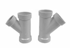 PVC REDUCING WYES 45 DEG. 4" x 4" x 3"
