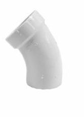 PVC STREET ELBOW 45 DEG. SPIGOT X HUB 4"