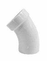 PVC STREET ELBOW 90 DEG. SPIGOT X HUB 3"