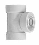 PVC CLEANOUT TEE HUB X HUB X FEMALE IPS 4"