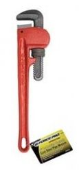 G-FORCE STEEL PIPE WRENCH I-BEAM HANDLE  14"