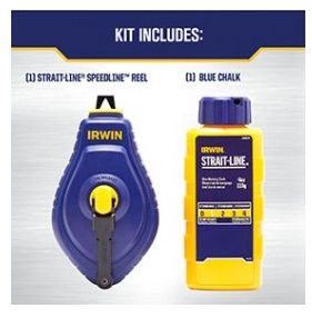 IRWIN CHALK REEL WITH BLUE CHALK 100'
