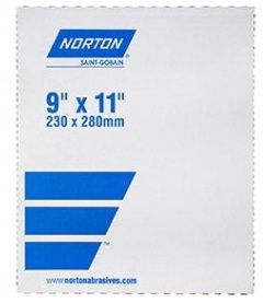 NORTON 60D GRIT SANDPAPER 9" X 11"