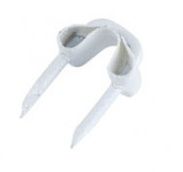 FIBER INSULATED BELL WIRE STAPLE WHITE 1/8"